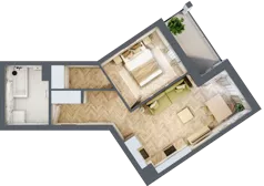 2 pokoje, mieszkanie 38,55 m², piętro 2, oferta nr Budynek 2 Mieszkanie 20, Krakowska Rogatka, Kielce, Centrum, ul. Miodowicza 1