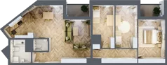 4 pokoje, mieszkanie 87,80 m², piętro 16, oferta nr M194, Sky Trust II , Kielce, Bocianek, al. Solidarności / ul. Świętokrzyska