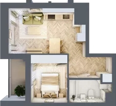 2 pokoje, mieszkanie 35,73 m², piętro 11, oferta nr M148, Sky Trust II , Kielce, Bocianek, al. Solidarności / ul. Świętokrzyska