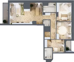 4 pokoje, mieszkanie 91,55 m², piętro 15, oferta nr M187, Sky Trust II , Kielce, Bocianek, al. Solidarności / ul. Świętokrzyska