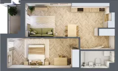 2 pokoje, lokal inwestycyjny 47,68 m², piętro 2, oferta nr L23, Sky Trust II - lokale inwestycyjne, Kielce, Bocianek, al. Solidarności / ul. Świętokrzyska