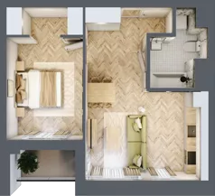 2 pokoje, lokal inwestycyjny 46,56 m², piętro 6, oferta nr L95, Sky Trust II - lokale inwestycyjne, Kielce, Bocianek, al. Solidarności / ul. Świętokrzyska