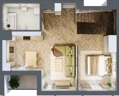 1 pokój, mieszkanie 80,38 m², piętro 4, oferta nr C, Dzielnica Trust etap II, Kielce, Na Stoku, ul. Gen. Władysława Sikorskiego