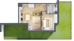 2 pokoje, mieszkanie 36,16 m², parter, oferta nr E, Dzielnica Trust etap II, Kielce, Na Stoku, ul. Gen. Władysława Sikorskiego
