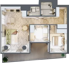 3 pokoje, apartament 67,13 m², piętro 6, oferta nr M.9, O27 Apartamenty Opolska, Katowice, Śródmieście, ul. Opolska 27
