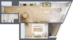 2 pokoje, mieszkanie 52,49 m², piętro 9, oferta nr M.61, O27 Apartamenty Opolska, Katowice, Śródmieście, ul. Opolska 27