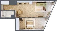 2 pokoje, apartament 57,22 m², piętro 17, oferta nr M.205, O27 Apartamenty Opolska, Katowice, Śródmieście, ul. Opolska 27