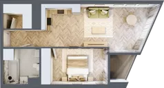 2 pokoje, apartament 50,94 m², piętro 11, oferta nr M.96, O27 Apartamenty Opolska, Katowice, Śródmieście, ul. Opolska 27