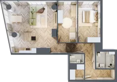 3 pokoje, apartament 87,11 m², piętro 22, oferta nr M.289, O27 Apartamenty Opolska, Katowice, Śródmieście, ul. Opolska 27