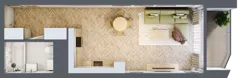 1 pokój, mieszkanie 36,37 m², piętro 12, oferta nr M.111, O27 Apartamenty Opolska, Katowice, Śródmieście, ul. Opolska 27