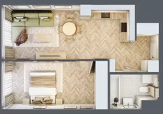 2 pokoje, apartament 46,79 m², piętro 17, oferta nr M.212, O27 Apartamenty Opolska, Katowice, Śródmieście, ul. Opolska 27