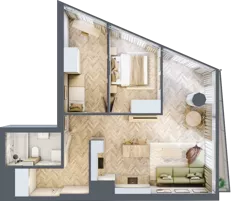 3 pokoje, apartament 60,85 m², piętro 6, oferta nr M.8, O27 Apartamenty Opolska, Katowice, Śródmieście, ul. Opolska 27