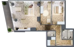 3 pokoje, apartament 87,39 m², piętro 9, oferta nr M.55, O27 Apartamenty Opolska, Katowice, Śródmieście, ul. Opolska 27