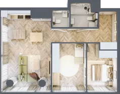 3 pokoje, apartament 72,43 m², piętro 17, oferta nr M.207, O27 Apartamenty Opolska, Katowice, Śródmieście, ul. Opolska 27
