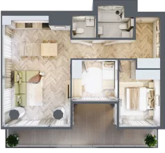 3 pokoje, apartament 67,28 m², piętro 7, oferta nr M.27, O27 Apartamenty Opolska, Katowice, Śródmieście, ul. Opolska 27