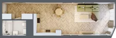 1 pokój, apartament 42,25 m², piętro 17, oferta nr M.201, O27 Apartamenty Opolska, Katowice, Śródmieście, ul. Opolska 27
