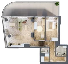 3 pokoje, apartament 86,73 m², piętro 6, oferta nr M.3, O27 Apartamenty Opolska, Katowice, Śródmieście, ul. Opolska 27