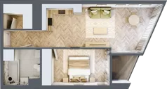 2 pokoje, mieszkanie 50,94 m², piętro 10, oferta nr M.78, O27 Apartamenty Opolska, Katowice, Śródmieście, ul. Opolska 27