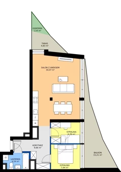 3 pokoje, mieszkanie 62,69 m², piętro 3, oferta nr M.55, Nowa Gwiazda, Katowice, Zawodzie, ul. Bogucicka
