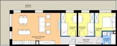 4 pokoje, mieszkanie 71,90 m², piętro 2, oferta nr M38, Massalskiego Trust, Kielce, Ślichowice, ul. Massalskiego