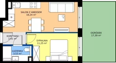 2 pokoje, mieszkanie 35,43 m², parter, oferta nr M12, Massalskiego Trust etap II, Kielce, Ślichowice, ul. Massalskiego