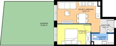 2 pokoje, mieszkanie 34,03 m², parter, oferta nr M7, Massalskiego Trust etap II, Kielce, Ślichowice, ul. Massalskiego