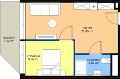 2 pokoje, apartament inwestycyjny 36,72 m², piętro 3, oferta nr 3.A19, Linea Mare Pobierowo, Pobierowo, ul. Karola Borka 6