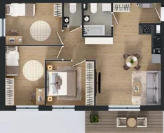 4 pokoje, mieszkanie 76,12 m², piętro 3, oferta nr 29, Osiedle Janowiecka 27, Warszawa, Targówek, Elsnerów, ul. Janowiecka 27