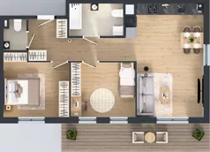 3 pokoje, mieszkanie 62,10 m², piętro 1, oferta nr 36, Osiedle Janowiecka 27, Warszawa, Targówek, Elsnerów, ul. Janowiecka 27