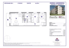 3 pokoje, mieszkanie 66,89 m², parter, oferta nr 6, Osiedle Janowiecka 27, Warszawa, Targówek, Elsnerów, ul. Janowiecka 27