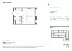 1 pokój, apartament inwestycyjny 27,00 m², piętro 2, oferta nr 2.14, Olivia Pulse, Gdańsk, Oliwa, ul. Grunwaldzka