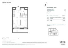 1 pokój, apartament inwestycyjny 26,39 m², piętro 6, oferta nr 6.9, Olivia Pulse, Gdańsk, Oliwa, ul. Grunwaldzka