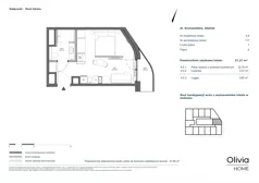 1 pokój, apartament inwestycyjny 27,27 m², piętro 6, oferta nr 6.6, Olivia Pulse, Gdańsk, Oliwa, ul. Grunwaldzka