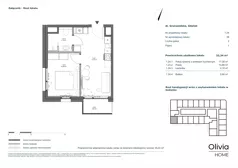 2 pokoje, apartament inwestycyjny 32,34 m², piętro 1, oferta nr 1.24, Olivia Pulse, Gdańsk, Oliwa, ul. Grunwaldzka