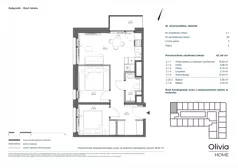 3 pokoje, apartament inwestycyjny 47,49 m², piętro 2, oferta nr 2.1, Olivia Pulse, Gdańsk, Oliwa, ul. Grunwaldzka