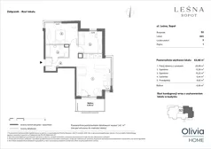 3 pokoje, mieszkanie 63,66 m², piętro 1, oferta nr s2.1.11, Leśna Sopot, Sopot, Świemirowo, ul. Leśna 13