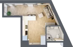 1 pokój, mieszkanie 26,74 m², piętro 6, oferta nr 59, Lipowa 45, Łódź, Polesie, Stare Polesie, ul. Lipowa 45