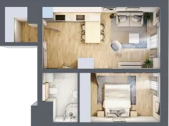 2 pokoje, mieszkanie 42,32 m², piętro 4, oferta nr 34, Lipowa 45, Łódź, Polesie, Stare Polesie, ul. Lipowa 45