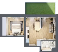 2 pokoje, mieszkanie 36,72 m², parter, oferta nr 63, Lipowa 45, Łódź, Polesie, Stare Polesie, ul. Lipowa 45