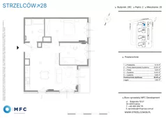 3 pokoje, mieszkanie 62,45 m², piętro 2, oferta nr 25C, Strzelców 28, Kraków, Prądnik Czerwony, ul. Strzelców 28