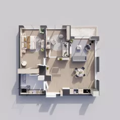 3 pokoje, mieszkanie 62,45 m², piętro 2, oferta nr 25C, Strzelców 28, Kraków, Prądnik Czerwony, ul. Strzelców 28