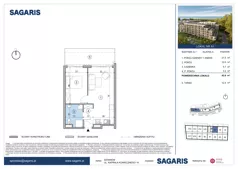 2 pokoje, apartament 42,12 m², parter, oferta nr A1, ESSENSE Baltic Resort, Dziwnów, ul. Kaprala Koniecznego 14