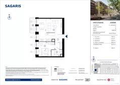 2 pokoje, mieszkanie 52,23 m², parter, oferta nr AA0008, Niedziałkowskiego Park, Poznań, Wilda, ul. Niedziałkowskiego Park