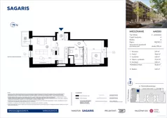 2 pokoje, mieszkanie 55,18 m², piętro 2, oferta nr AA0203, Niedziałkowskiego Park, Poznań, Wilda, ul. Niedziałkowskiego Park