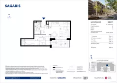 2 pokoje, mieszkanie 48,21 m², piętro 1, oferta nr BB0117, Niedziałkowskiego Park, Poznań, Wilda, ul. Niedziałkowskiego Park