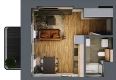 1 pokój, mieszkanie 26,22 m², piętro 1, oferta nr AA0109, Niedziałkowskiego Park, Poznań, Wilda, ul. Niedziałkowskiego Park