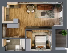 2 pokoje, mieszkanie 46,50 m², piętro 1, oferta nr BC0105, Niedziałkowskiego Park, Poznań, Wilda, ul. Niedziałkowskiego Park