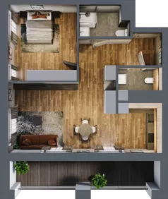 2 pokoje, mieszkanie 66,25 m², parter, oferta nr BC0003, Niedziałkowskiego Park, Poznań, Wilda, ul. Niedziałkowskiego Park