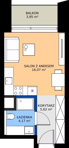 1 pokój, mieszkanie 25,86 m², piętro 1, oferta nr BB0113, Niedziałkowskiego Park, Poznań, Wilda, ul. Niedziałkowskiego Park