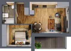 2 pokoje, mieszkanie 43,06 m², piętro 1, oferta nr BA0113, Niedziałkowskiego Park, Poznań, Wilda, ul. Niedziałkowskiego Park